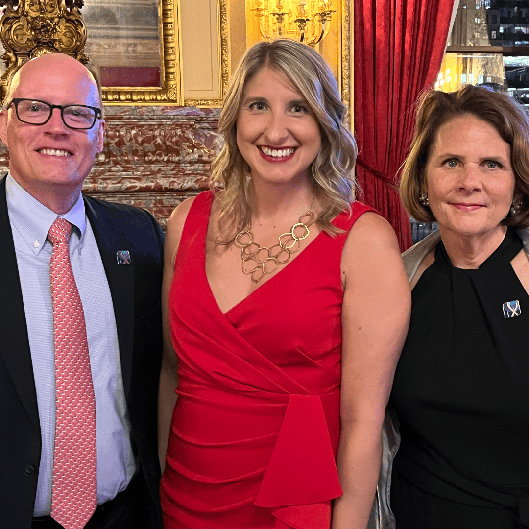 ETF Awards Instagram edit (L) EMF Executive Director Frank Heavey, (M) With. Intelligence's Jennifer Grybowski (R) EMF Managing Director Ann Manion